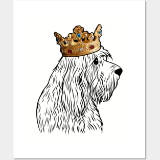 Otterhound Dog King Queen Wearing Crown Posters and Art